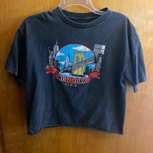 Brandy Melville Graphic Tee Crop Top